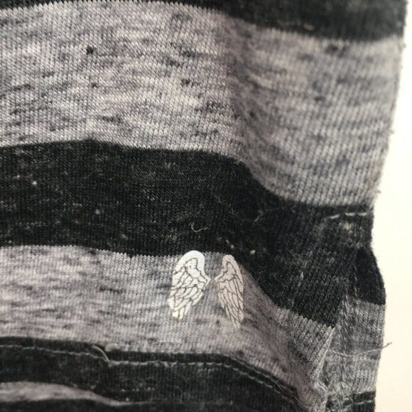 Victoria’s Secret Black/gray striped top - Picture 2 of 6
